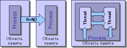 Полновесные процессы и нити (потоки управления)